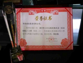 省標(biāo)化（市政協(xié)會(huì)）證書獎(jiǎng)杯